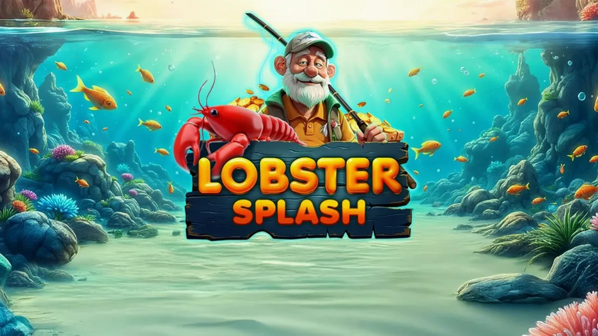Tampilan visual slot Lobster Splash dengan tema bawah laut yang cerah